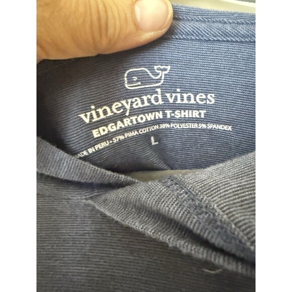 Vineyard Vines Hoodie Mens Size Large Blue Long Sleeve Edgartown Shirt Logo - Picture 3 of 5